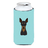 Checkerboard Blue Min Pin Tall Boy Beverage Insulator Hugger Bb1178Tbc