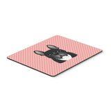 Caroline'S Treasures Checkerboard Pink French Bulldog Mouse Pad/Hot Pad/Trivet (Bb1227Mp)