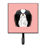 Caroline'S Treasures Bb1230Sh4 Checkerboard Pink Japanese Chin Leash Or Key Holder, Small, Multicolor