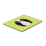 Caroline'S Treasures Checkerboard Lime Green Japanese Chin Mouse Pad/Hot Pad/Trivet (Bb1292Mp)