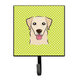 Caroline'S Treasures Bb1314Sh4 Checkerboard Lime Green Golden Retriever Leash Or Key Holder, Small, Multicolor
