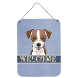 Caroline'S Treasures Bb1388Ds1216 Jack Russell Terrier Welcome Wall Or Door Hanging Prints, 16 X 12, Multicolor