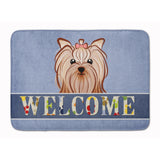 Caroline'S Treasures Yorkie Yorkishire Terrier Welcome Floor Mat, 19 X 27, Multicolor