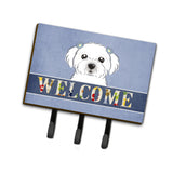 Caroline'S Treasures Bb1394Th68 Maltese Welcome Leash Or Key Holder, Large, Multicolor