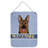 Caroline'S Treasures Bb1397Ds1216 German Shepherd Welcome Wall Or Door Hanging Prints, 16 X 12, Multicolor