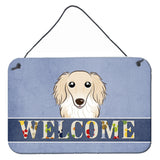 Caroline'S Treasures Bb1398Ds812 Longhair Creme Dachshund Welcome Wall Or Door Hanging Prints, 8 X 12, Multicolor