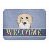 Caroline'S Treasures Longhair Creme Dachshund Welcome Floor Mat, 19 X 27, Multicolor