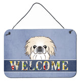Caroline'S Treasures Bb1407Ds812 Pekingese Welcome Wall Or Door Hanging Prints, 8 X 12, Multicolor