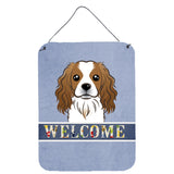 Caroline'S Treasures Bb1410Ds1216 Cavalier Spaniel Welcome Wall Or Door Hanging Prints, 16 X 12, Multicolor