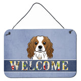 Caroline'S Treasures Bb1410Ds812 Cavalier Spaniel Welcome Wall Or Door Hanging Prints, 8 X 12, Multicolor