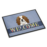 Caroline'S Treasures Bb1410Mat Cavalier Spaniel Welcome Indoor Or Outdoor Mat, 18 X 27, Multicolor