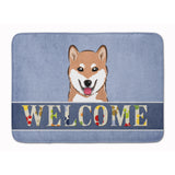 Caroline'S Treasures Shiba Inu Welcome Floor Mat, 19 X 27, Multicolor