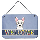 Caroline'S Treasures Bb1412Ds812 Westie Welcome Wall Or Door Hanging Prints, 8 X 12, Multicolor