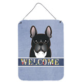 Caroline'S Treasures Bb1413Ds1216 French Bulldog Welcome Wall Or Door Hanging Prints, 16 X 12, Multicolor