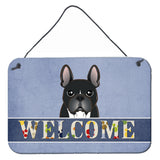 Caroline'S Treasures Bb1413Ds812 French Bulldog Welcome Wall Or Door Hanging Prints, 8 X 12, Multicolor