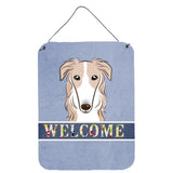 Caroline'S Treasures Bb1414Ds1216 Borzoi Welcome Wall Or Door Hanging Prints, 16 X 12, Multicolor