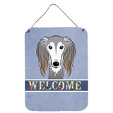 Caroline'S Treasures Bb1415Ds1216 Saluki Welcome Wall Or Door Hanging Prints, 16 X 12, Multicolor