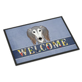 Caroline'S Treasures Bb1415Mat Saluki Welcome Indoor Or Outdoor Mat, 18 X 27, Multicolor