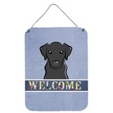 Caroline'S Treasures Bb1421Ds1216 Black Labrador Welcome Wall Or Door Hanging Prints, 16 X 12, Multicolor