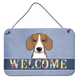 Caroline'S Treasures Bb1425Ds812 Beagle Welcome Wall Or Door Hanging Prints, 8 X 12, Multicolor