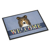 Caroline'S Treasures Bb1428Jmat Sheltie Welcome Indoor Or Outdoor Mat, 24 X 36, Multicolor