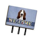 Caroline'S Treasures Bb1429Th68 Basset Hound Welcome Leash Or Key Holder, Large, Multicolor