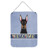 Caroline'S Treasures Bb1431Ds1216 Doberman Welcome Wall Or Door Hanging Prints, 16 X 12, Multicolor