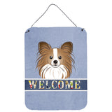 Caroline'S Treasures Bb1434Ds1216 Papillion Welcome Wall Or Door Hanging Prints, 16 X 12, Multicolor
