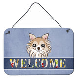 Caroline'S Treasures Bb1437Ds812 Chihuahua Welcome Wall Or Door Hanging Prints, 8 X 12, Multicolor