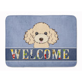 Caroline'S Treasures Buff Poodle Welcome Floor Mat, 19 X 27, Multicolor