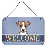 Caroline'S Treasures Bb1446Ds812 Jack Russell Terrier Welcome Wall Or Door Hanging Prints, 8 X 12, Multicolor