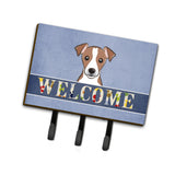 Caroline'S Treasures Bb1446Th68 Jack Russell Terrier Welcome Leash Or Key Holder, Large, Multicolor