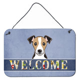 Caroline'S Treasures Bb1447Ds812 Jack Russell Terrier Welcome Wall Or Door Hanging Prints, 8 X 12, Multicolor