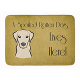 Caroline'S Treasures Yellow Labrador Spoiled Dog Lives Here, 19 X 27, Multicolor
