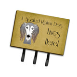 Caroline'S Treasures Bb1477Th68 Saluki Spoiled Dog Lives Here Leash Or Key Holder, Large, Multicolor