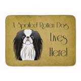 Caroline'S Treasures Japanese Chin Spoiled Dog Lives Here Floor Mat, 19 X 27, Multicolor