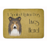 Caroline'S Treasures Sheltie Spoiled Dog Lives Here Floor Mat, 19 X 27, Multicolor