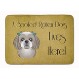 Caroline'S Treasures Gray Silver Shih Tzu Spoiled Dog, 19 X 27, Multicolor