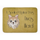 Caroline'S Treasures Chihuahua Spoiled Dog Lives Here Floor Mat, 19 X 27, Multicolor
