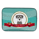 Caroline'S Treasures Schnauzer Merry Christmas Dish Drying Mat, 14 X 21