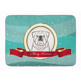 Caroline'S Treasures White English Bulldog Merry Christmas Floor Mat, 19 X 27, Multicolor