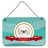 Caroline'S Treasures Pekingese Merry Christmas Wall Or Door Hanging Prints Bb1531Ds812, 8Hx12W