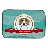 Caroline'S Treasures Beagle Merry Christmas Dish Drying Mat, 14 X 21