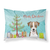 Caroline'S Treasures Bb1574Pillowcase Christmas Tree And Jack Russell Terrier Fabric Standard Pillowcase, Large, Multicolor