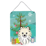 Caroline'S Treasures Christmas Tree And Pomeranian Wall Or Door Hanging Prints Bb1579Ds1216, 16Hx12W, Multicolor