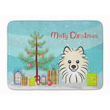 Caroline'S Treasures Christmas Tree And Pomeranian Floor Mat, 19 X 27, Multicolor