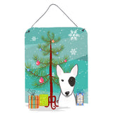 Caroline'S Treasures Christmas Tree And Bull Terrier Wall Or Door Hanging Prints Bb1581Ds1216, 16Hx12W, Multicolor