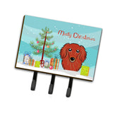 Caroline'S Treasures Bb1586Th68 Christmas Tree And Longhair Red Dachshund Leash Or Key Holder, Large, Multicolor