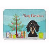 Caroline'S Treasures Christmas Tree Black And Tan Dachshund Floor Mat, 19 X 27, Multicolor