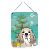 Caroline'S Treasures Christmas Tree And Cocker Spaniel Wall Or Door Hanging Prints Bb1588Ds1216, 16Hx12W, Multicolor
